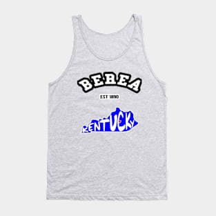 🌄 Berea Kentucky Strong, Bluegrass State Map, 1890, City Pride Tank Top